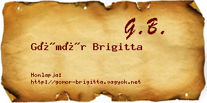 Gömör Brigitta névjegykártya