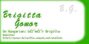 brigitta gomor business card